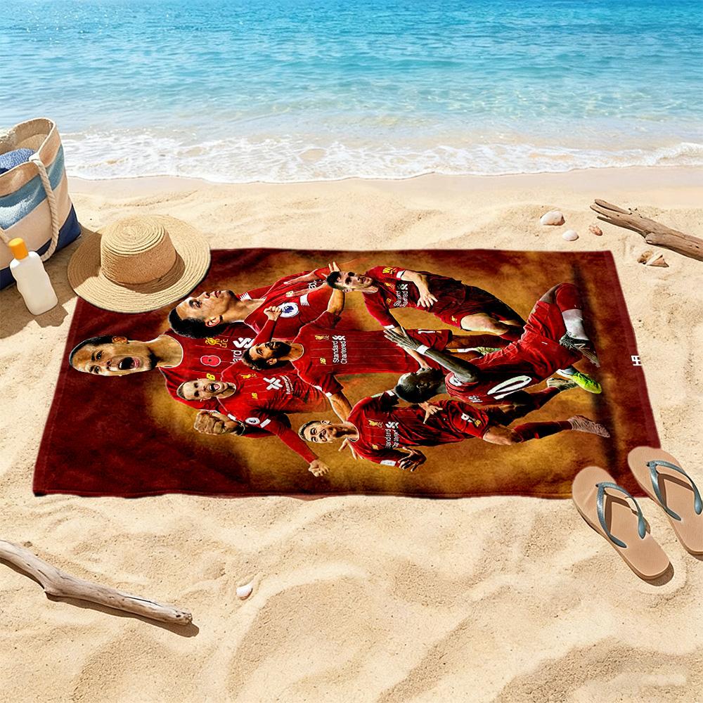 Liverpool Football Club Beach Towel Super Soft Absorbent Comfortable Lightweight Portable For Swimmingbeachcamping Travel Beach Accessoriesgym