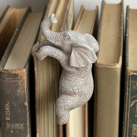 Flower Pot Figurine Elephant Ornament Unique Table Shape Decorative Carved Decoration for Home