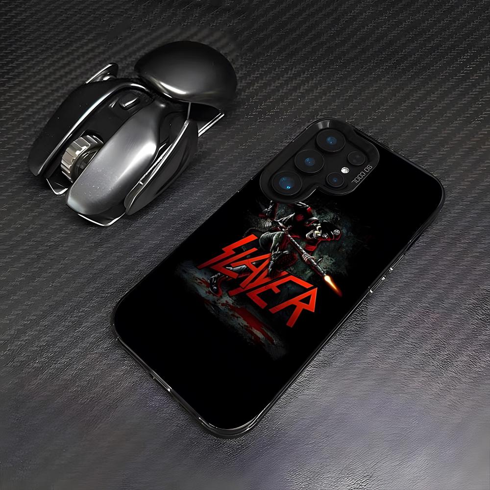 S-Slayer Metal Rock Band Phone Case For Samsung A25 A33 5G A54 A36 A35 A56 A52 A14 Shockproof Colorful Cover