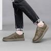 Fashion Brand Fashion New Two Layer Cowhide Low Top Men's Shoes Spring Men's Outdoor Lacing Comfortable Breathable Casual Sports Shoes