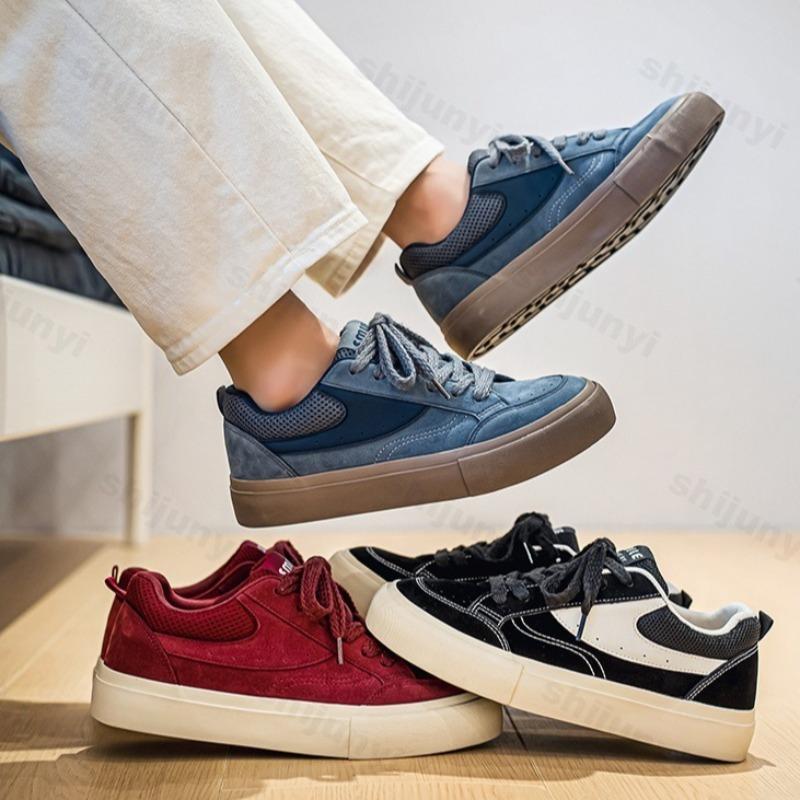 Fashion 2025 Autumn Men's Retro Fashion Versatile Low Top Casual Sports Shoes Mesh Breathable Comfortable Niche Design Platform sneakers