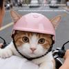 Шлем для питомца Розовый Собака Кошка Мотоцикл Питомца Собаки Мотоцикла Спорт Наружные Аксессуары для питомцев Головные уборы