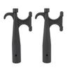 2PCS Nylon Boat Hook Attachment Black Boat Hook Floating Attachment Replacement for Mooring Docking Yacht Kayak