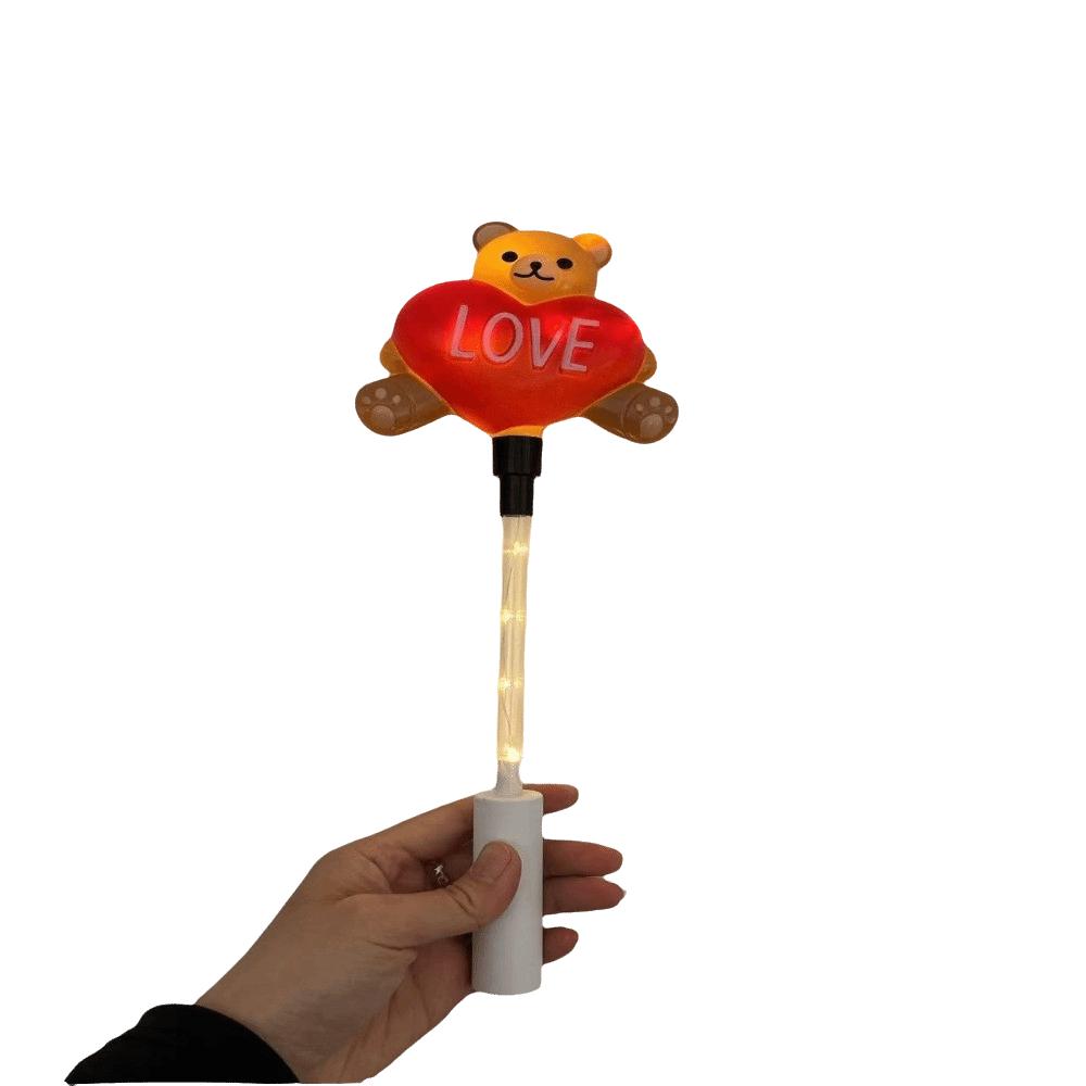 Santa Claus Handheld Glow Stick Tree Christmas Decoration Lights Light Up Wand Outdoor Party