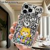 Phone Case: 2D flat suitable for iPhone 18 17 16 15 14 13 Pro, transparent four corner protective case, orange cat, Christmas and Halloween gifts