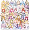 50 Cartoon Skirt Princess Children's Reward Crown Little Girl Doodle Stickers DIY