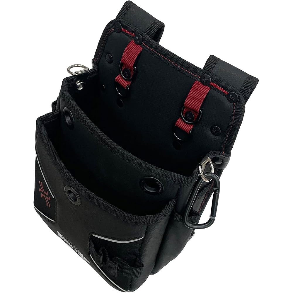 SK11 Spider Tool Pouch 2-Tier Reinforced Bottom Adjustable Belt with Carabiner Rings SPD-HG5-JY