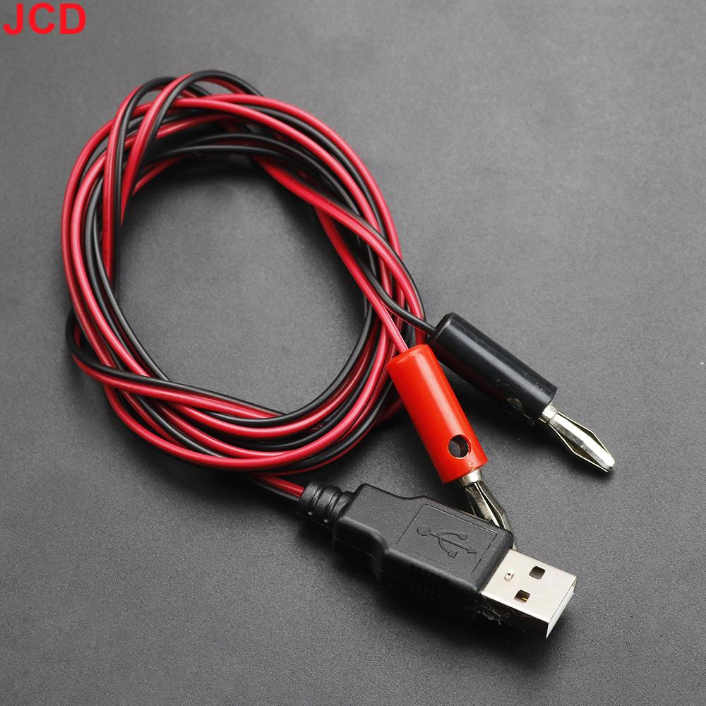 JCD 1piece USB to 4MM Banana Plug Test Cable USB Male/Female To Banana Head Connection Cable A Female Charging Cable