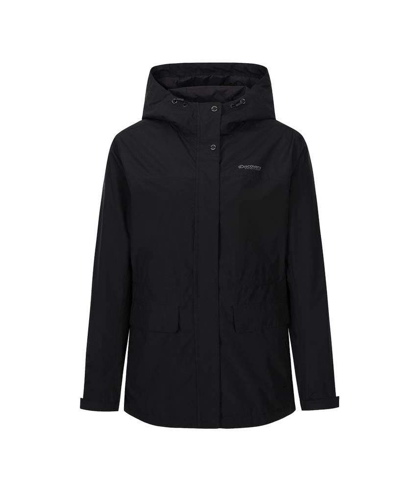 Discovery Expedition Women'S Vertex 2L Safari Mid Jacket (Black)