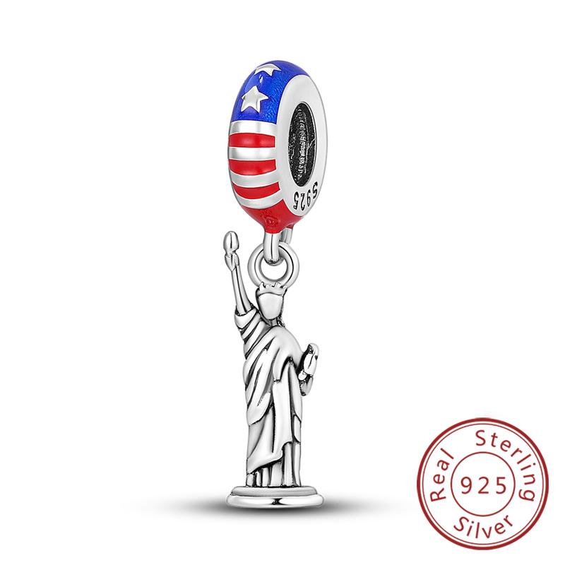 Оригинальные медные шармы-бусины Париж Эйфелева башня Церковь Подвеска Подходит для браслета Бангла Подвеска Женские DIY Ювелирные изделия Подарок