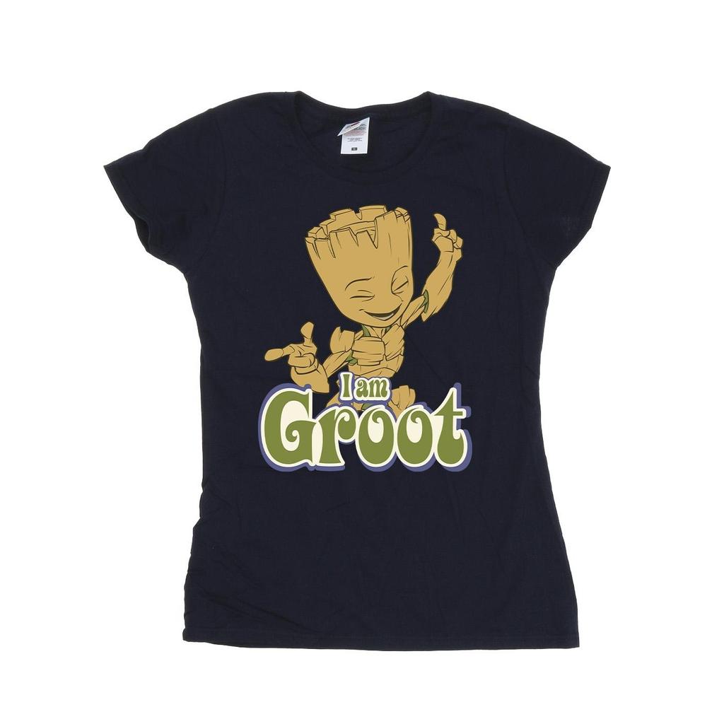 Guardians Of The Galaxy Womens/Ladies Groot Dancing Cotton T-Shirt