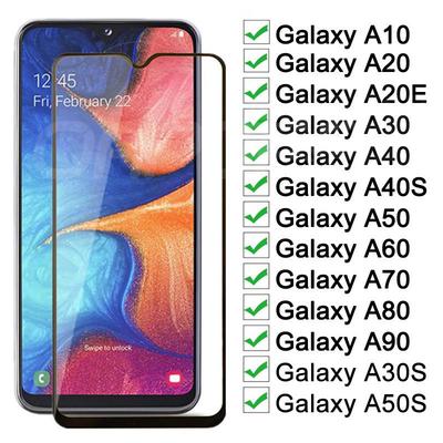 2.5D закаленное стекло с полным покрытием для Samsung Galaxy A21 A51 A81 A20 A30 A40 A50 A60 A70 A80 A90 A10S M10 M20 M30, защитное стекло для экрана
