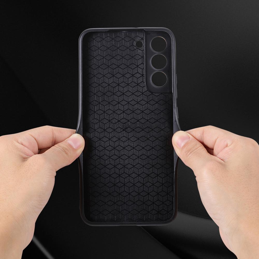 AZNS Чехол для телефона Samsung Galaxy S21 FE 5G с защитой от царапин, ТПУ-чехол с покрытием из тисненой кожи