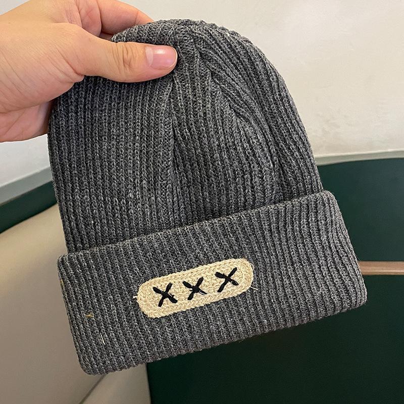 Шерстяная шапка для женщин на зиму в корейском стиле, большой окружности головы, универсальная вязаная шапка, нишевая мода, показывающая маленькое лицо, теплая шапка-балаклава от холода