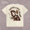 Good Luck Babe Retro Biker Girl T-Shirt - Vintage Motorcycle Rider Graphic Tee - Aesthetic Trendy Tee - Retro Biker Gift