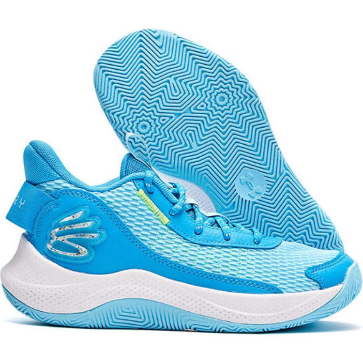 Under Armour Детские кроссовки Curry 3Z7 GS Capri Sky Blue, светоотражающие, желтые 3026623-401