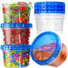 Freezer Storage Containers, Plastic Food Storage Containers With Top Lids, Reusable Soup Containers With Lids