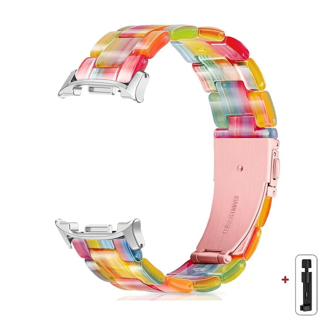 Colorful Resin Strap For Samsung Galaxy Watch 8 40mm 44mm 8 Classic 46mm Smart Watch Replacement Band For Galaxy Watch Ultra2025