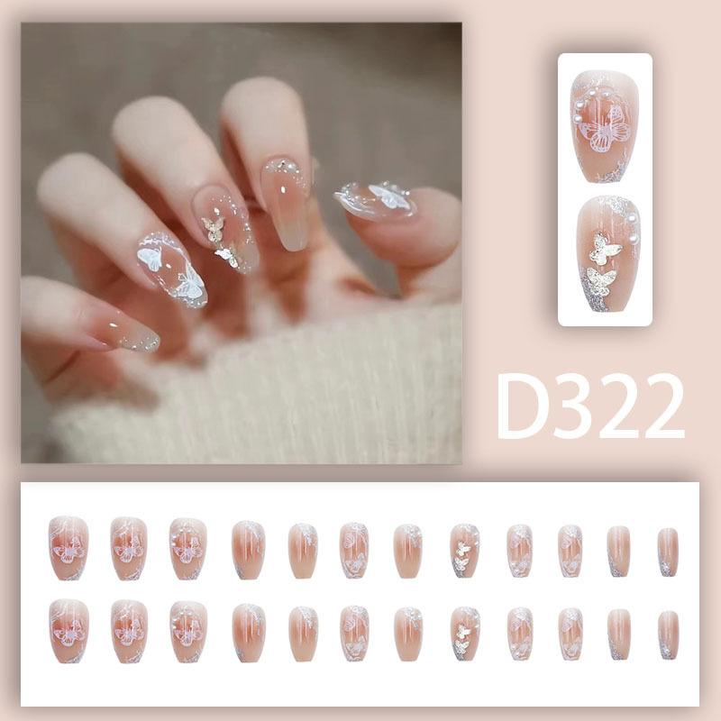 French Sweet Diamond Style Noble Lady, Cute Hot Girl, High-end Light Luxury Style Whitening And Wear-resistant Manicure