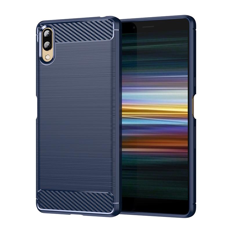 For Cover Sony Xperia L3 Case For Sony Xperia L3 Capas Soft Silicone Carbon Fiber Bumper For Fundas Sony Xperia L1 L2 L3 Cover