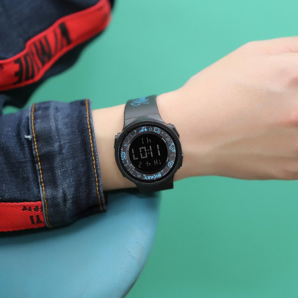 Disney electronic watch men's watch cool night light outdoor sports timing waterproof student men's watch student watch