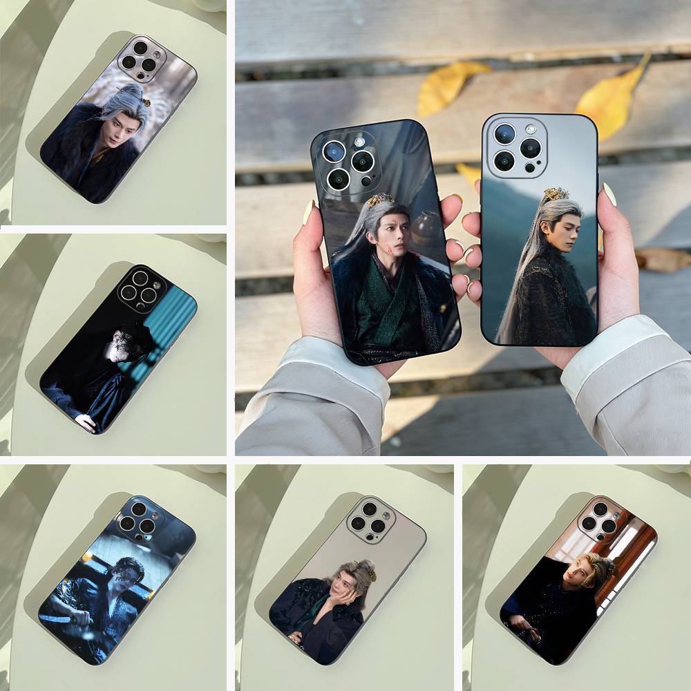 Погоня за нефритом - Чехол для телефона Sui Yuanhuai для iPhone 17,16,15,14,13,12,11 Pro Max,16/15/14Plus,XS Мягкий черный чехол