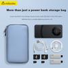 Milooky Power Bank Storage Bag, Data Cable Charger Portable Large Capacity Mobile Phone Charger Protective Case, Digital Accessory Bag