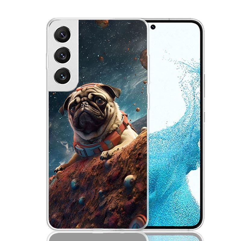 Love Pugs Cute Dog Case Phone Cover for Samsung Galaxy S24 S25 Ultra S23 Plus S22 + S21 S20 FE S10 S25Plus Trend Fundas S24 Ultr