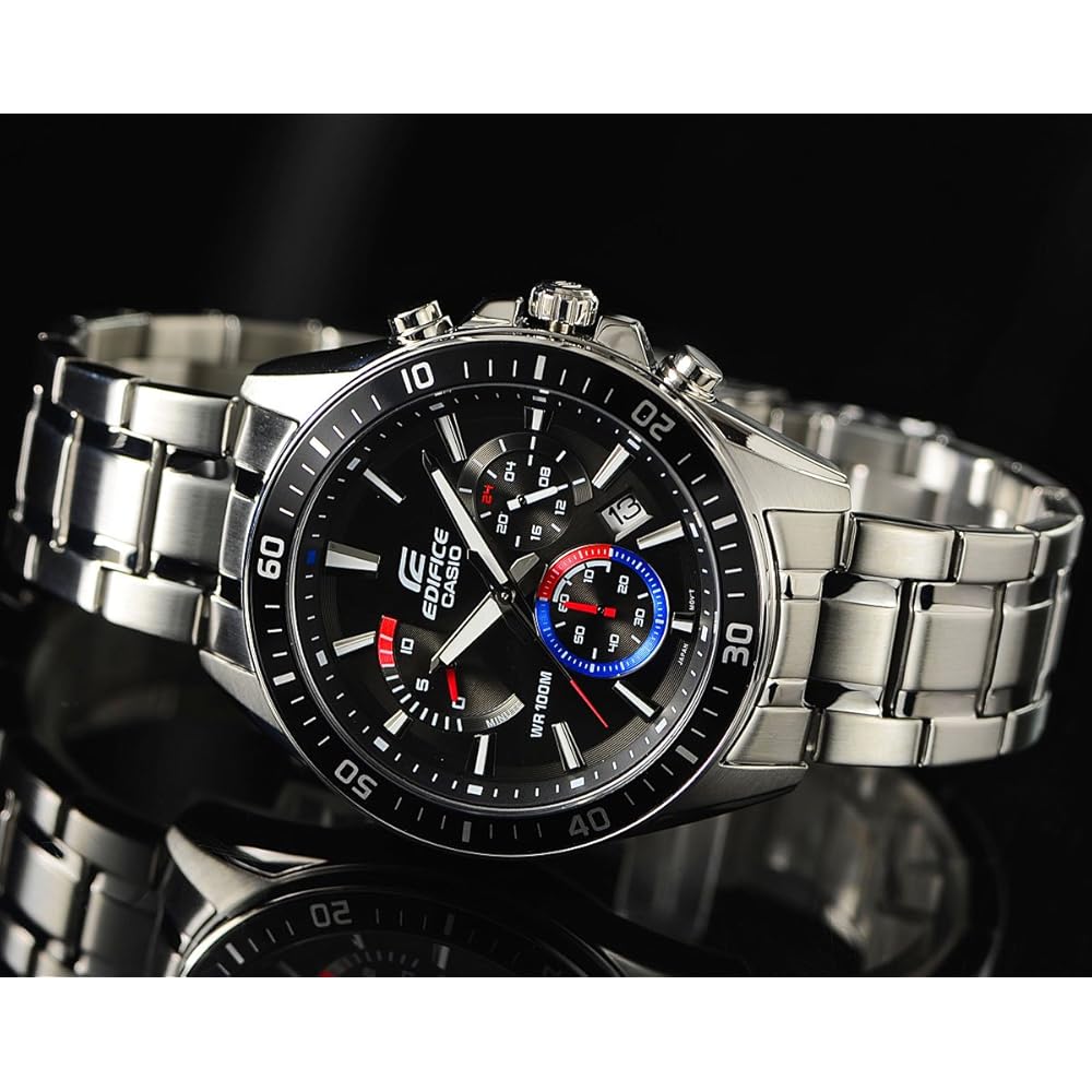 Мужские часы Casio Edifice EFR-552D-1A3 с хронографом, водонепроницаемость 100 м, нержавеющая сталь