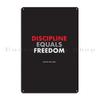 Discipline Equals Freedom Jocko Willink Metal Plaque Poster Funny Living Room Wall Cave Customized Home Tin Sign Poster