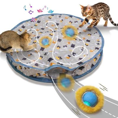 Игрушки для кошек Hunting Cover, игрушки для котят Hide and Seek, интерактивные активаторы движения, спортивные игрушки для кошек, для кошек/котят, живущих в помещении