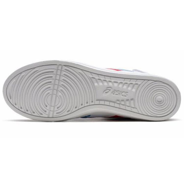 Asics Double Clutch Synthetic Leather Casual Fleece High-Top Skate Shoes Unisex Sneakers White 1201A015-100