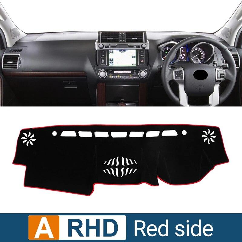 Для Toyota Land Cruiser Prado 150 FJ150 2010-2017 2018 чехол для приборной панели автомобиля, коврик для приборной панели, солнцезащитный козырек, нескользящая накладка, аксессуары