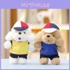 Plush Dog Hat Animal Toy With Pp Cotton Filling For Girls And Bag Charm Decor