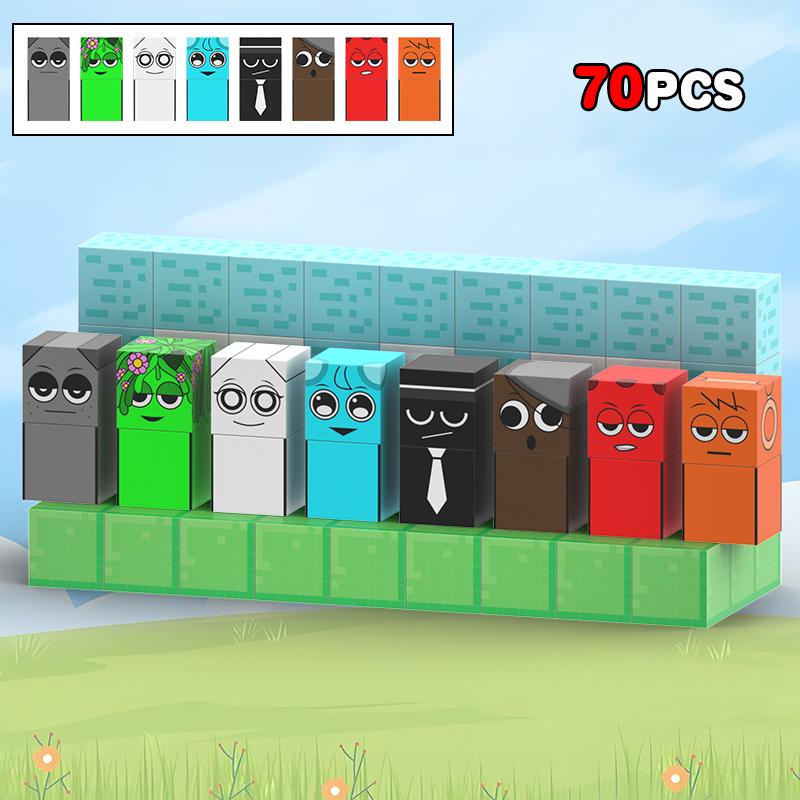 Новые фигурки Sprunki Магнитные блоки Игрушки Incrediboxs Sprunki Магнитные игрушки STEM Сенсорные игрушки для малышей Рождественский подарок на день рождения