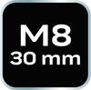 Spline tip M8 x 30 mm, S2 x 2 pcs.