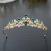 Exquisite Fashion Crystal Children Princess Crown Headpiece Girls Crown Birthday Hair Ornament Girls Stage Performance Headpiece