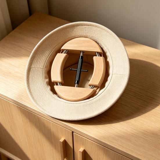 Cap Shaper Adjustable Hat Stretcher Two-Way Expansion Durable Wood Expander for Cowboy Hats Baseball Caps
