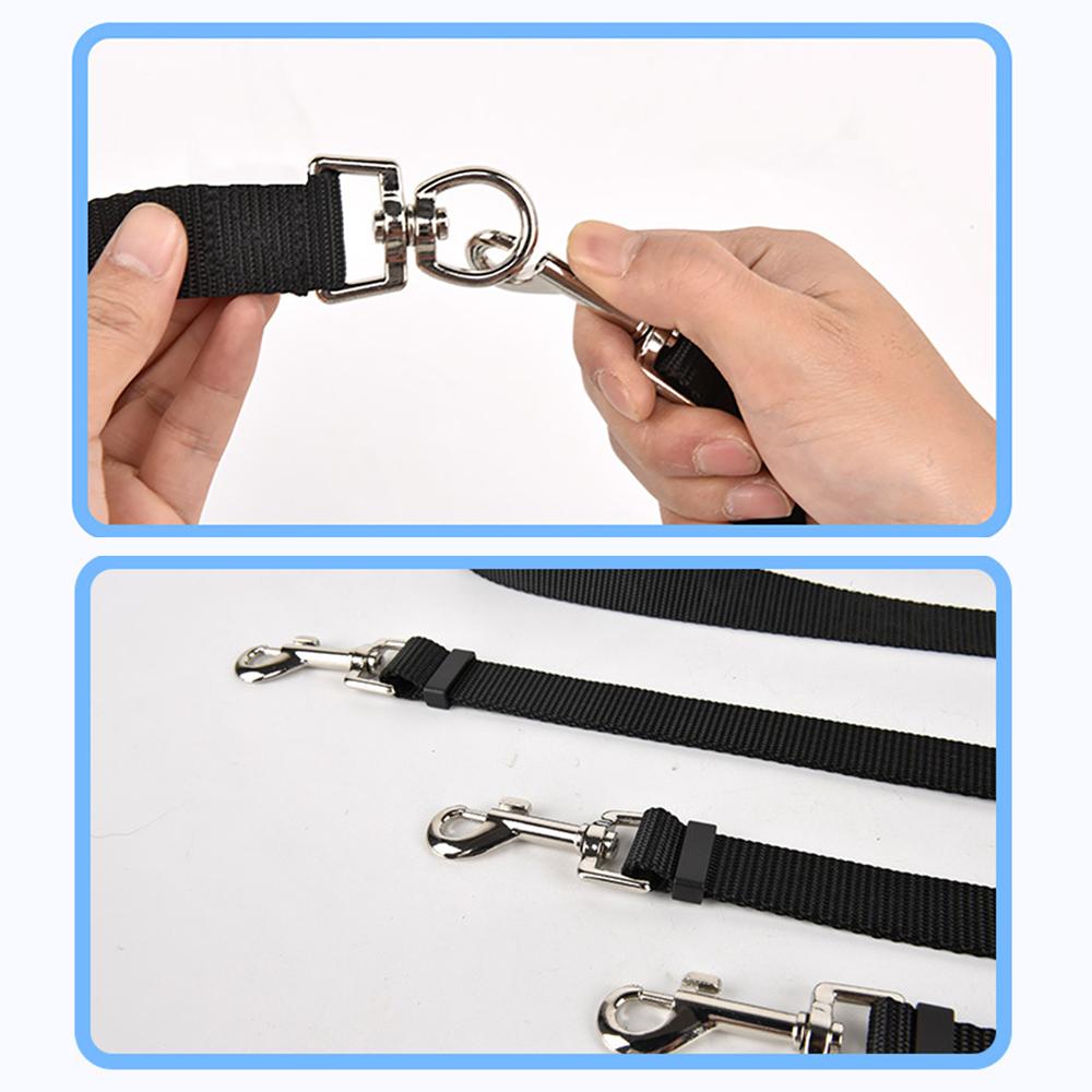 Набор поводков для собак с тройной головкой и регулируемым нейлоновым поводком от одного до трех