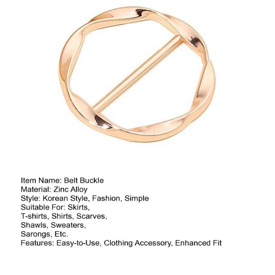1 шт/3 шт женские шарф кольцо цинковый сплав рубашки зажимы скручивание тройник узел кольцо футболка галстуки платье зажимы одежда затягивающий зажим для рубашки шарф платье