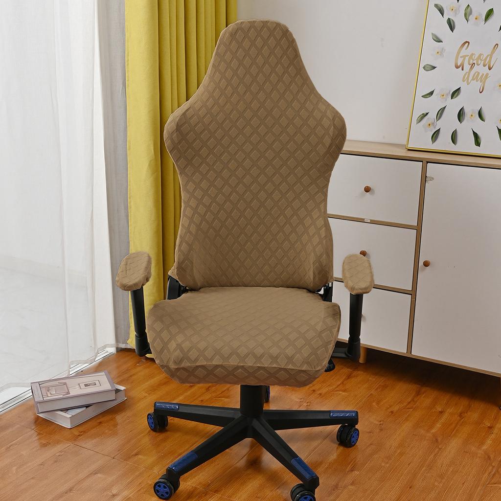 Жаккардовый чехол на стул для киберспорта с бриллиантами, компьютерные игры, интернет-кафе, конкурентоспособный вращающийся чехол на стул, эластичный чехол на стул для киберспорта