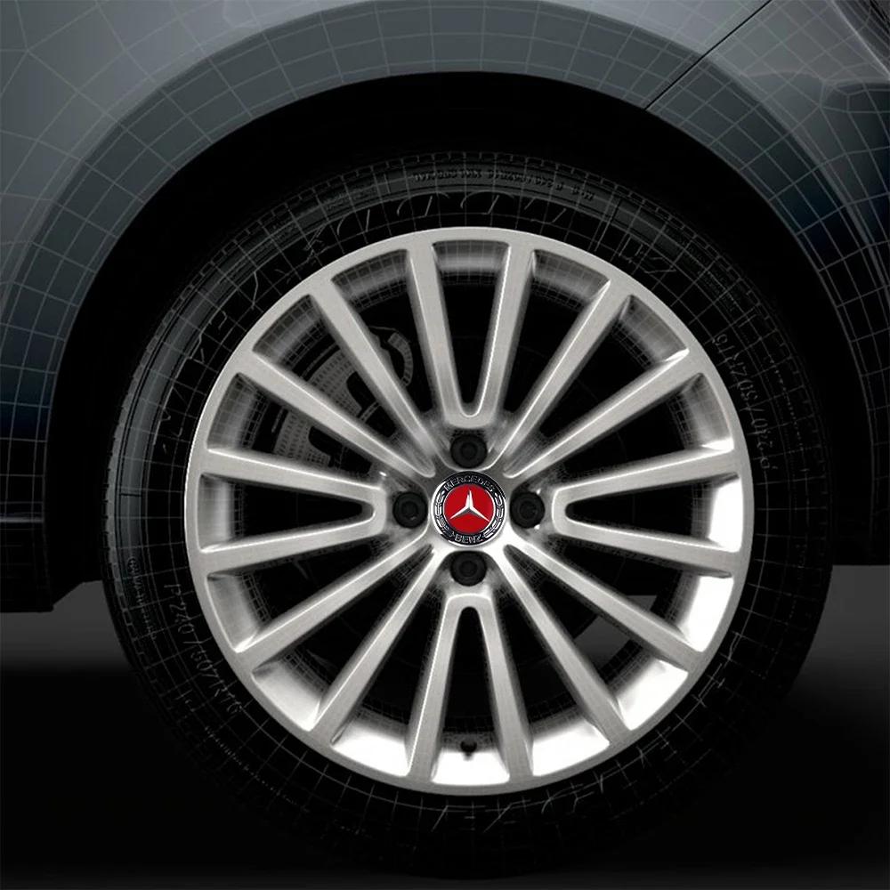 CRI14Pcs 56/60/65MM 56mm Car Wheel Center Cover Sticker Hub Cap for Benz AMG W204 W205 Amg W211 Smart Fortwo 451 W203 W222