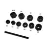 11 PCS Hexagonal Socket Short Type Impact Rusted Damaged Nut Bolt Extractor Remover Tool Set Family