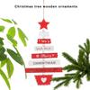 Christmas Letters Decorative Ornaments Christmas Tree Pendants Wooden