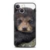 Забавный роскошный чехол для телефона с бурым медведем для iPhone 13 15 14 12 11 Pro MAX XR X SE XS 7 8 Plus, мягкий силиконовый черный чехол