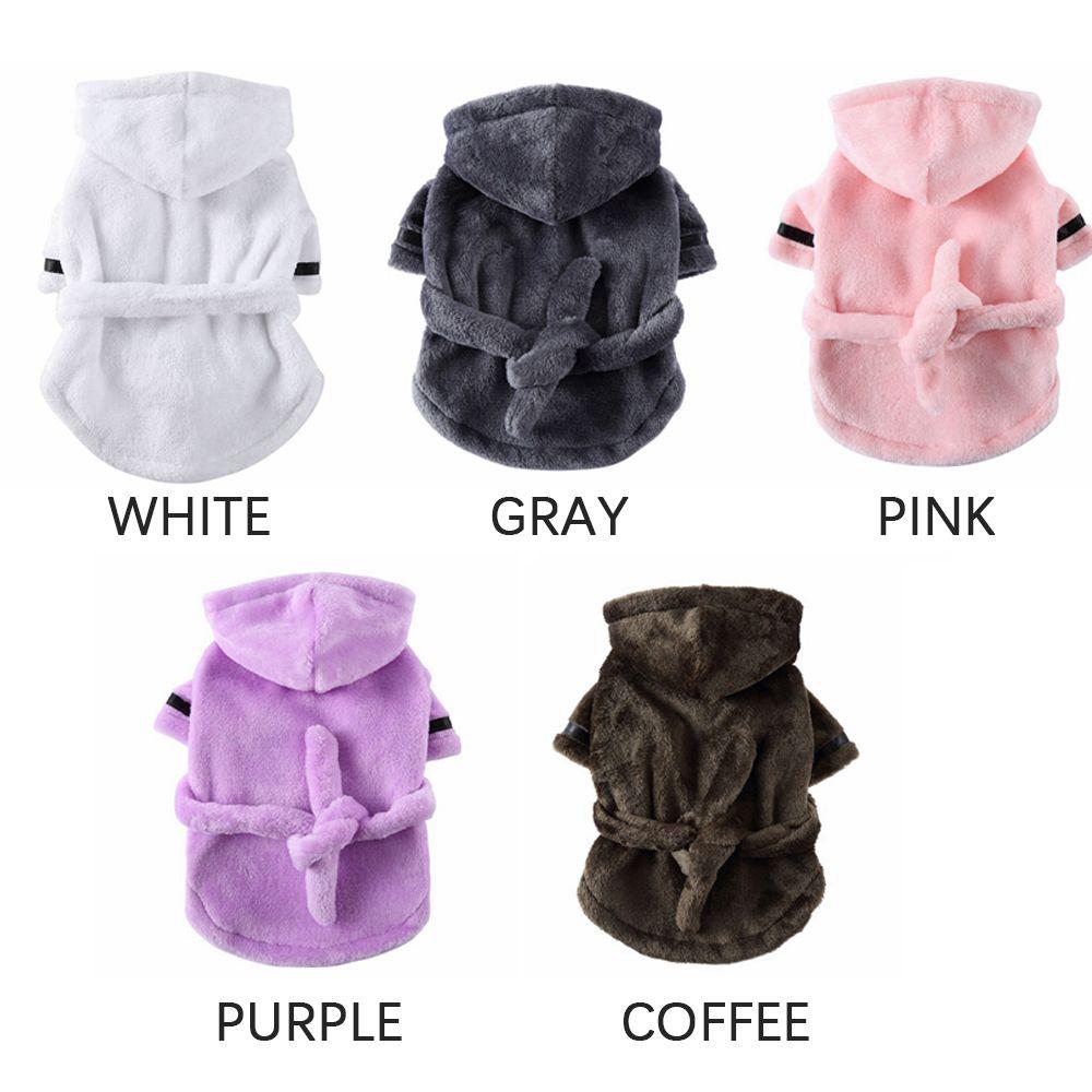 Lint-free Thick Shower Bathing for Small Large Dog Super Microfiber Pet Bath Towels Pet Pajamas Dog Bathrobe Dog Towel