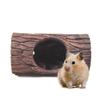 Reptile Tree Hide Resin Lizard Sleeping Cave Hollow Simulation Log Hide Waterproof Habitat Shelter Decor Realistic For Tank