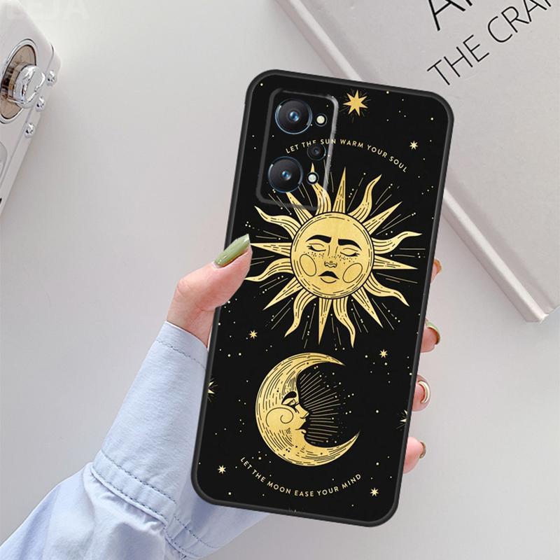 Полумесяц Солнце Для Realme C61 C75 C55 C51 C21Y C25S C67 C53 13 12 10 11 14 Pro Plus GT 6T 6 5 GT7 Pro Чехол