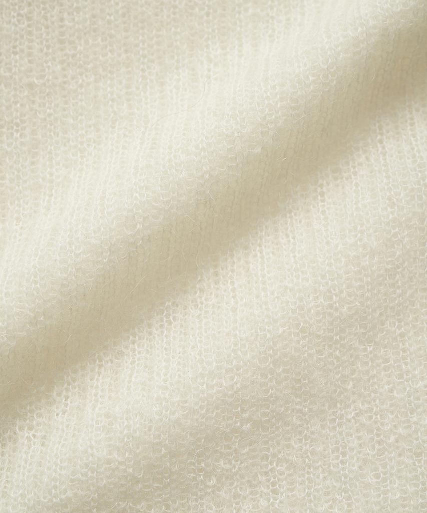 Кардиган Thebarnnet Velin Tie из мохера_Айвори