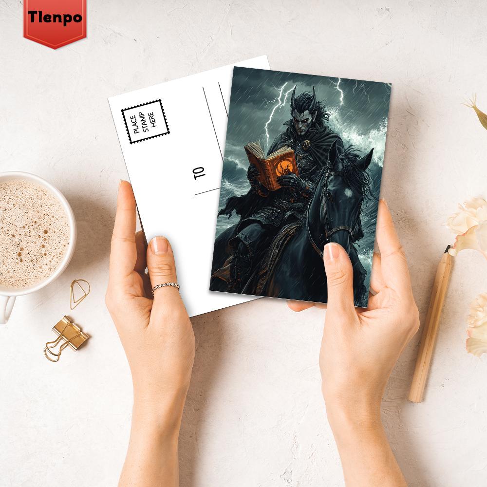 32 шт., Открытка «Всадник без головы», Темная серия, Подарок на день рождения/юбилей, Коллекционная, Подходит для подарка, Можно отправить по почте.